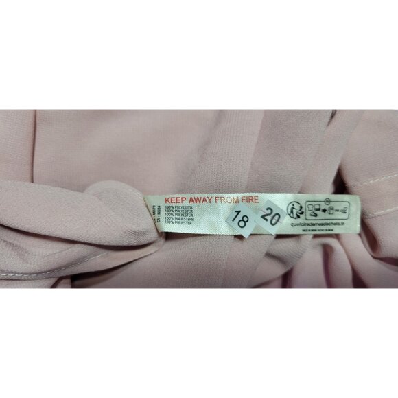 Anthropologie Chic Pink Knee Lenght Puff Sleeve Dress Size 00 NWT - Picture 10 of 16